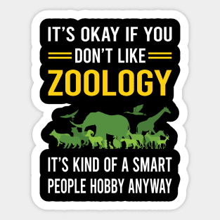 Smart People Hobby Zoology Zoologist Sticker